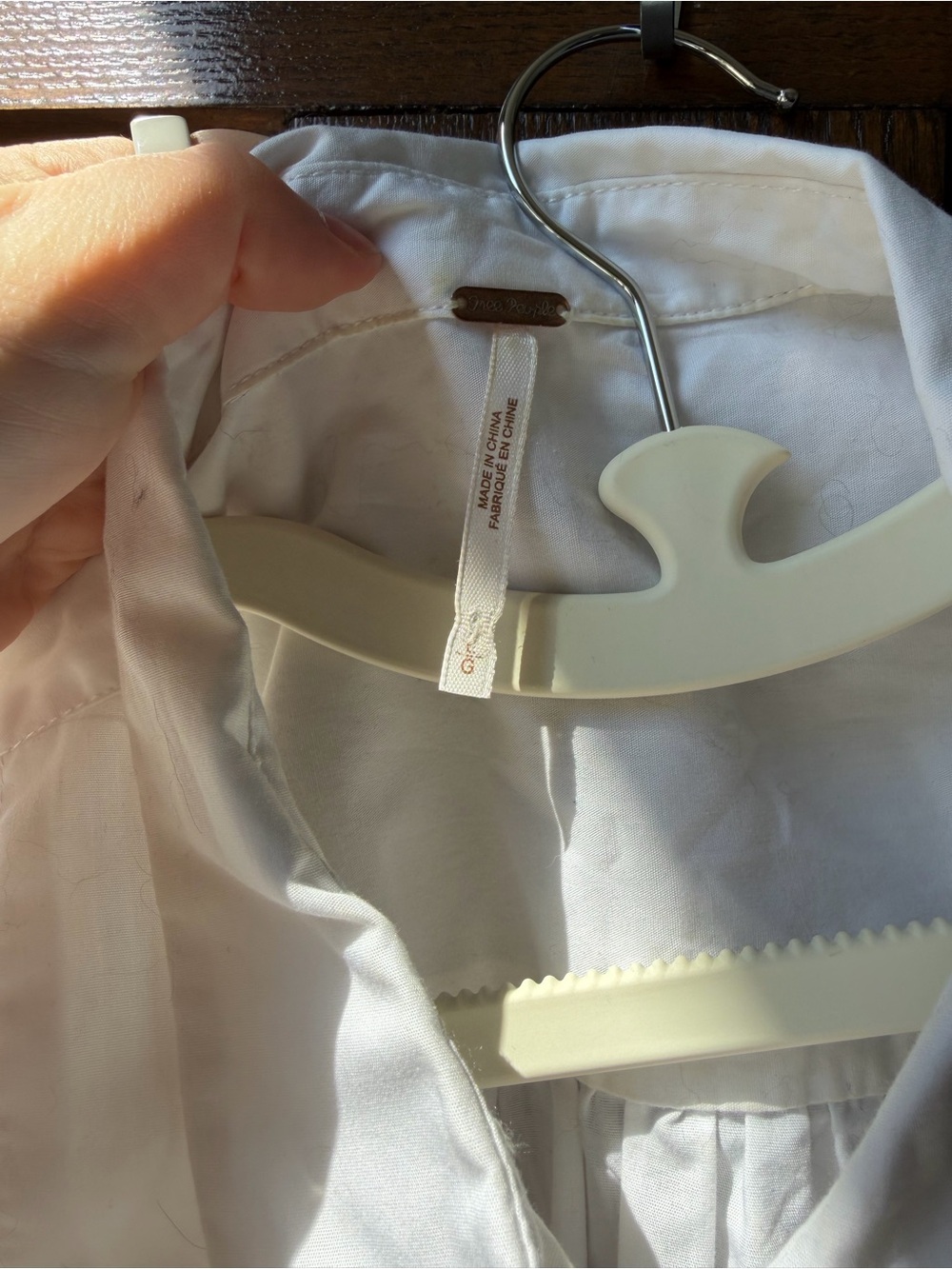 Free people white button down - Picture 2 of 3